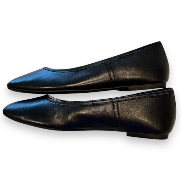 VIONIC ORINDA SQUARE TOE BALLET FLAT BLACK LEATHER SIZE US 8.5 EU 39 - Picture 6 of 7